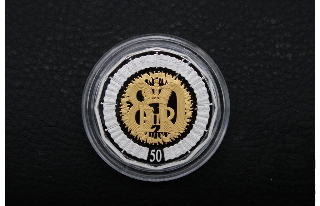 Australian RAM 2006 Royal Collection 50c Selectively Gold Plated Silver Proof Two Coin Set