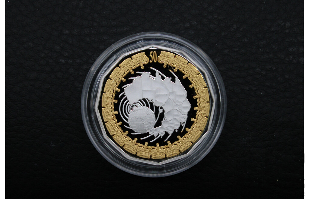 Australian RAM 2006 Royal Collection 50c Selectively Gold Plated Silver Proof Two Coin Set