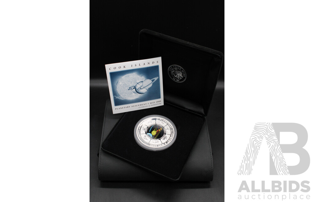 Australian TPM 2000 Planetary Alignment 10 Oz Ten Dolar Silver Proof Coin
