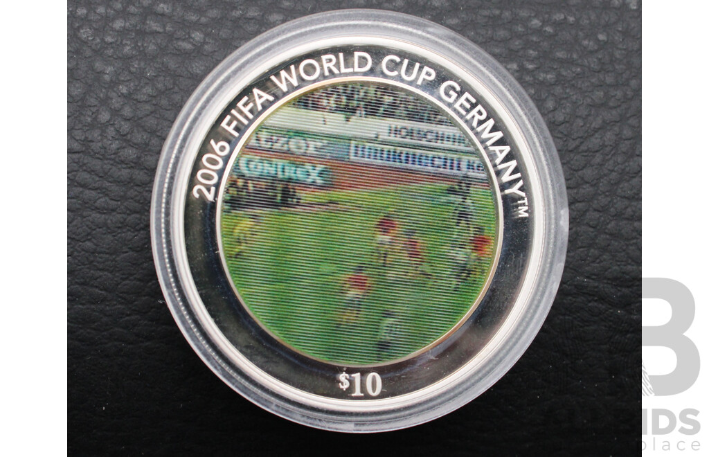 Solomon Islands 2006 FIFA World Cup Germany Commemorative Ten Dolar Silver Proof Coin