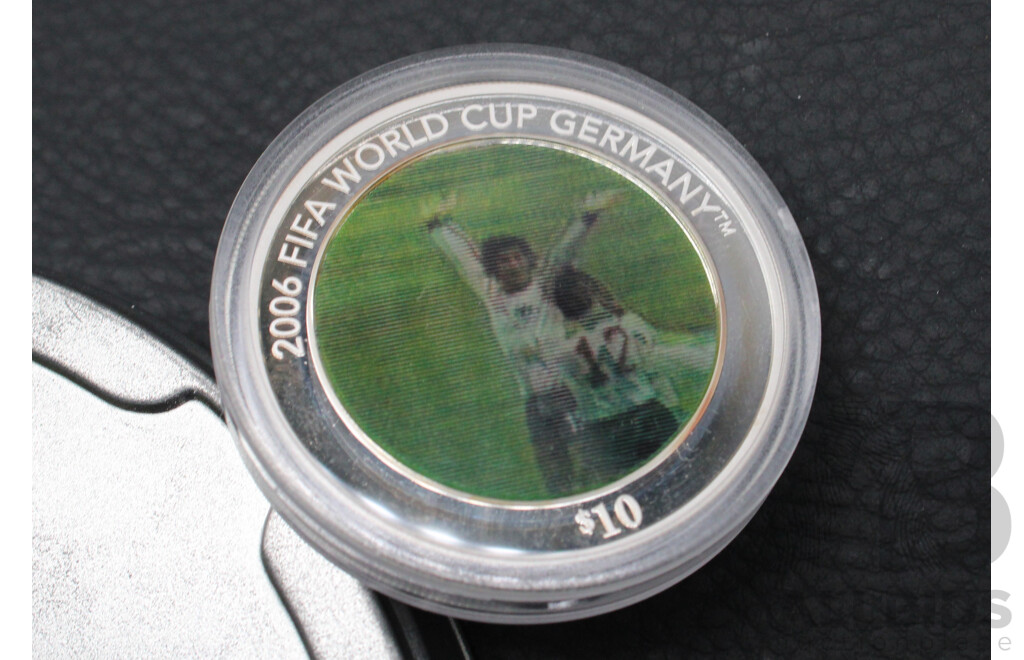 Solomon Islands 2006 FIFA World Cup Germany Commemorative Ten Dolar Silver Proof Coin