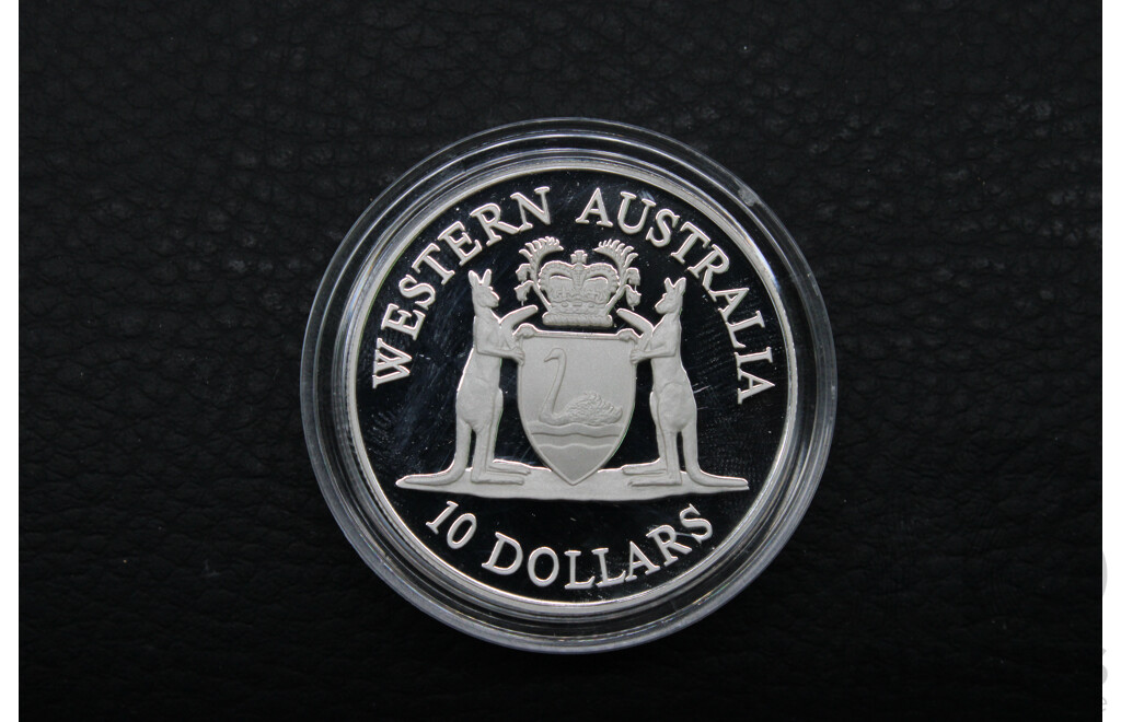 Collection of Australian RAM 1990-1993 ''State Series'' $10 Silver Proof Coins - Lot of 3