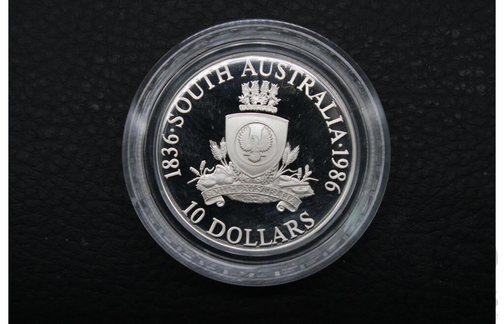 Collection of Australian RAM 1985-1987 ''State Series'' $10 Silver Proof Coins - Lot of 3