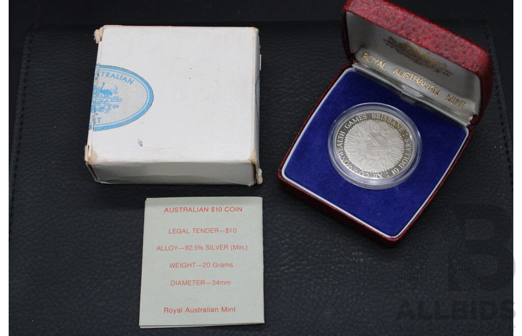 Collection of Australian RAM  ''Commomwelth Games'' $10 Proof Coins - 7 Coins
