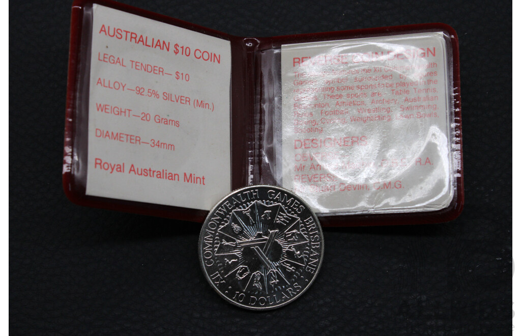Collection of Australian RAM  ''Commomwelth Games'' $10 Proof Coins - 7 Coins
