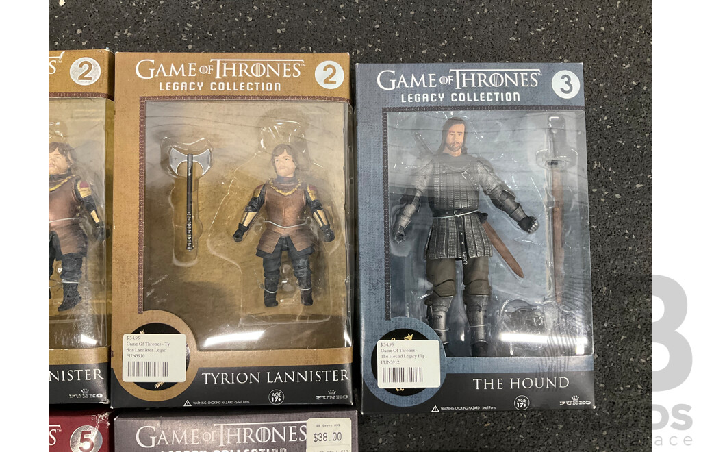 Assorted Game of Thrones - Legacy Collection - Collectable Action Figures and Mug - Lot of 8