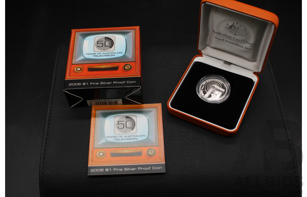 Collection of Australian Proof Coins and 2021 Singapore ''Lunar New Year'' Coin Set in a Hongbao Pack - Lot of 6