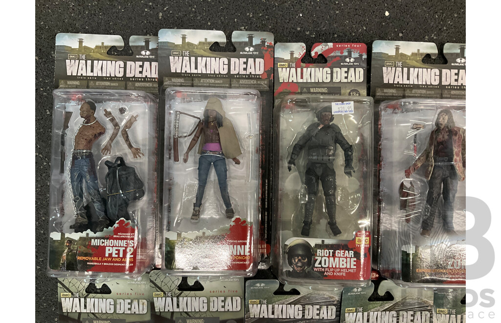 Assorted the Walking Dead Collectable Action Figures - Lot of 14
