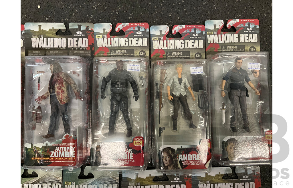 Assorted the Walking Dead Collectable Action Figures - Lot of 14