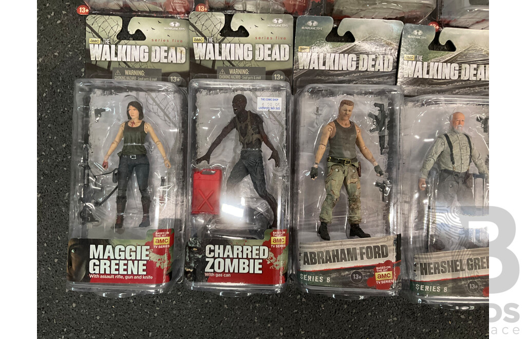 Assorted the Walking Dead Collectable Action Figures - Lot of 14