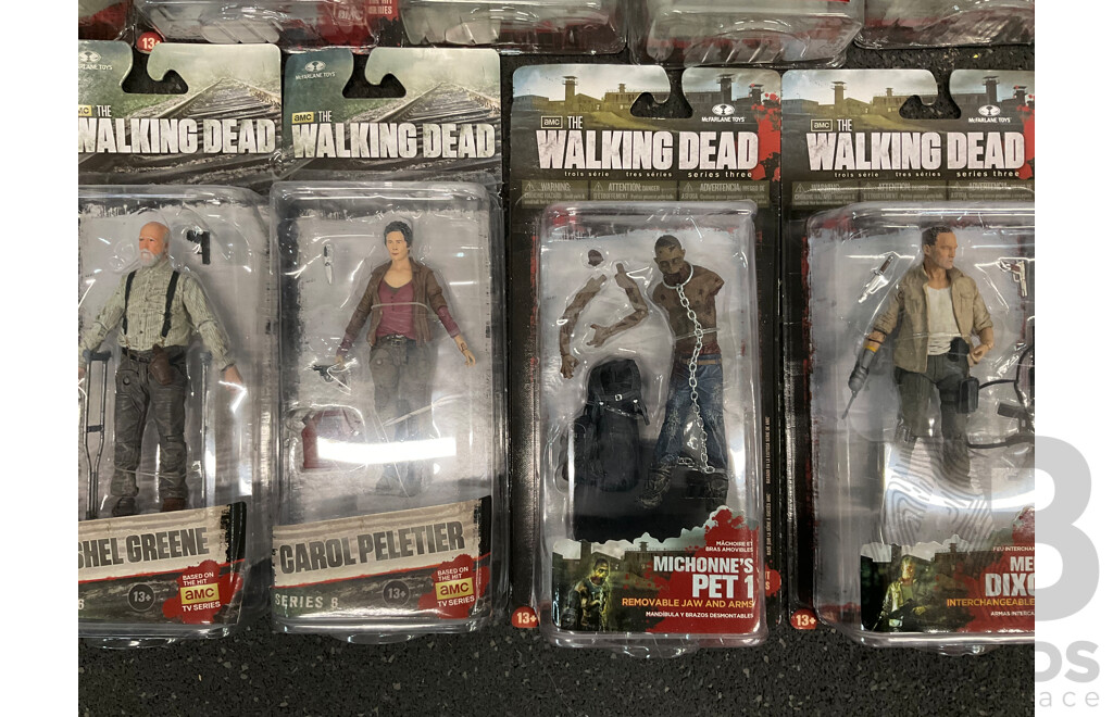 Assorted the Walking Dead Collectable Action Figures - Lot of 14