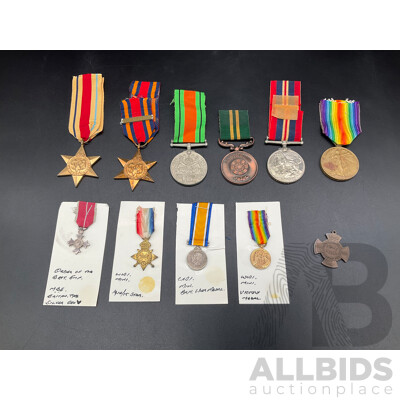 Collection of Military Medals, Including Both Full Size and Miniature Version - Lot of 11