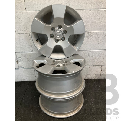 NISSAN Alloy Wheels - Lot of 3