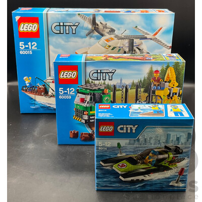 LEGO CITY (60015, 60059, 60114) - Lot of 3