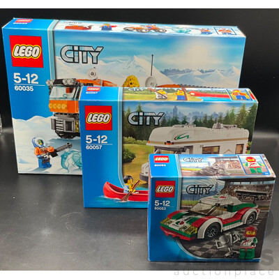 LEGO CITY (60035, 60057, 60053) - Lot of 3
