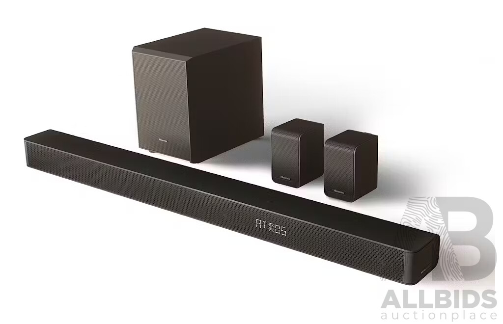 Hisense (AX5100G) 5.1 Channel Soundbar with Wireless Subwoofer - ORP $549 - Brand New