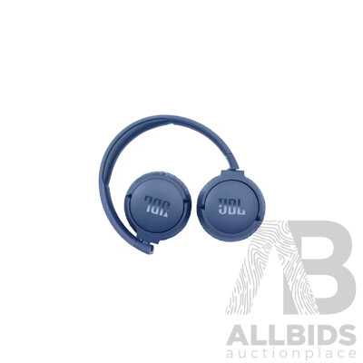 JBL (5084006) Tune 660NC Wireless Over-Ear NC Headphones - Blue - ORP $149.95 - Brand New