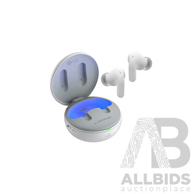 LG TONE Free UT90Q Earbuds with Dolby Atmos - Snow White - ORP $419