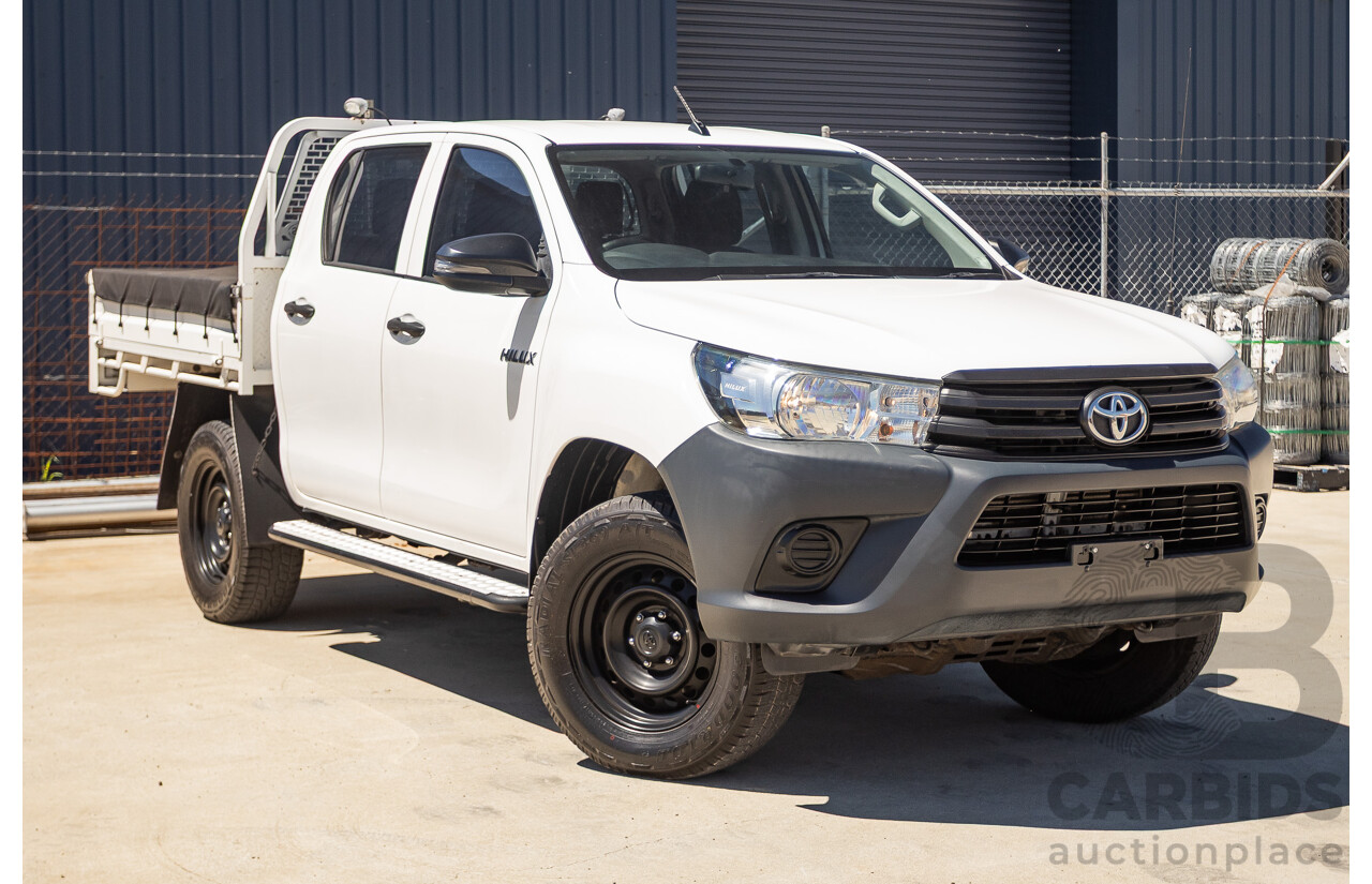 02/2019 Toyota Hilux WORKMATE GUN135R MY19 Double Cab P/Up White Turbo Diesel 2.4L