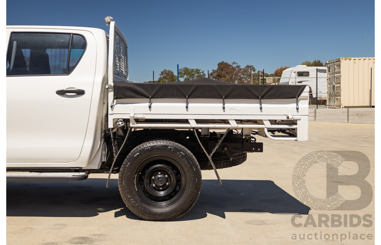 02/2019 Toyota Hilux WORKMATE GUN135R MY19 Double Cab P/Up White Turbo Diesel 2.4L