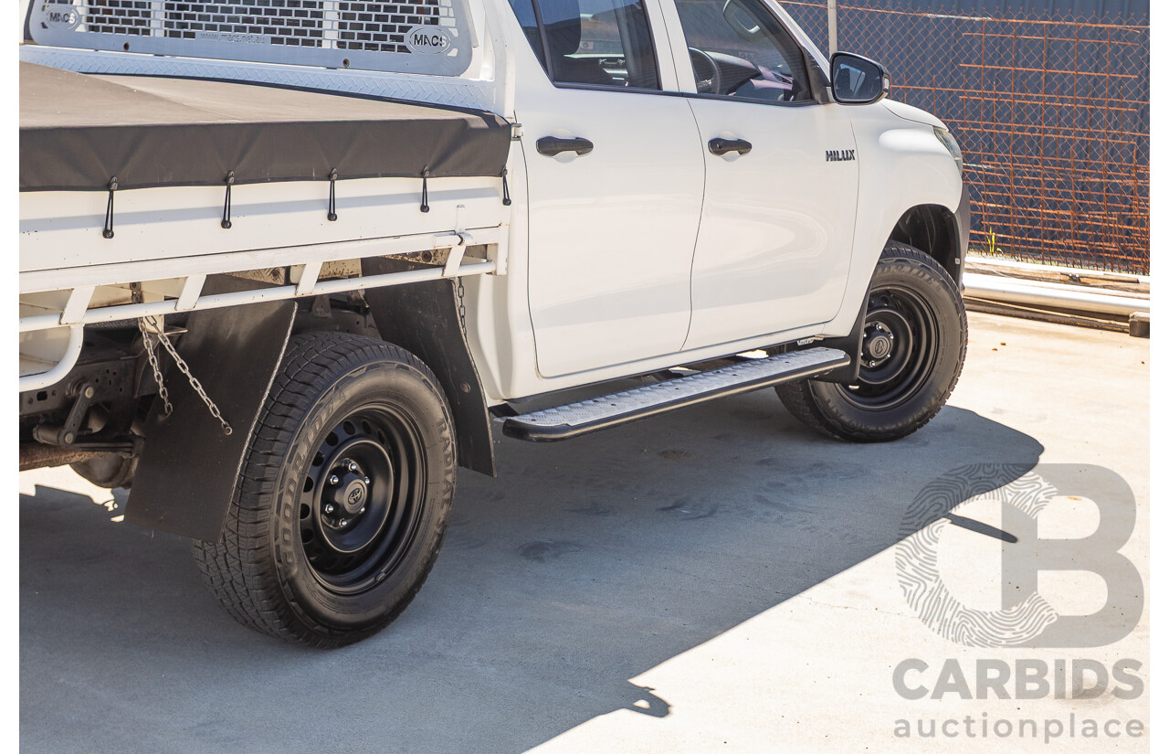 02/2019 Toyota Hilux WORKMATE GUN135R MY19 Double Cab P/Up White Turbo Diesel 2.4L