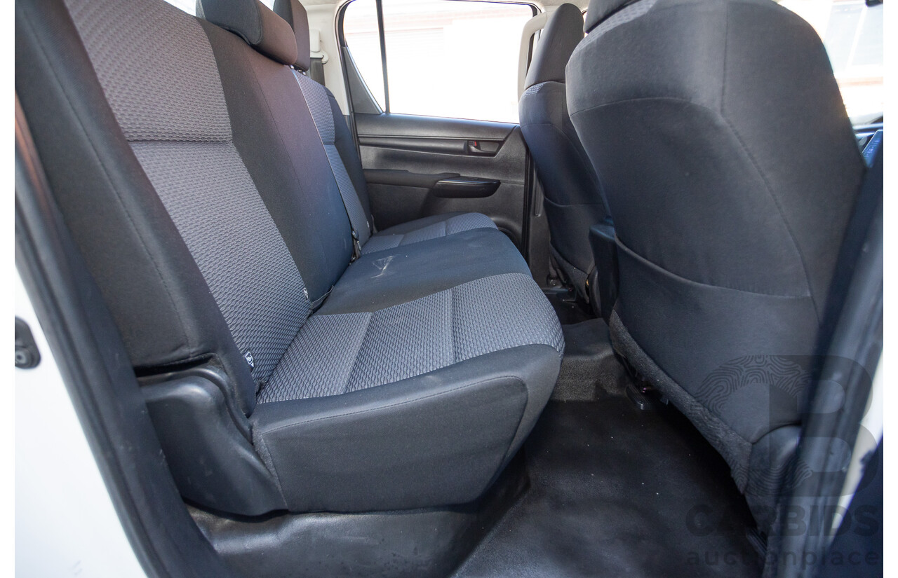 02/2019 Toyota Hilux WORKMATE GUN135R MY19 Double Cab P/Up White Turbo Diesel 2.4L