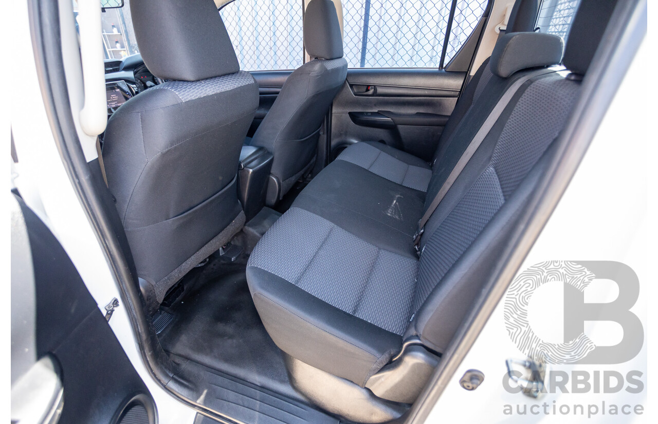 02/2019 Toyota Hilux WORKMATE GUN135R MY19 Double Cab P/Up White Turbo Diesel 2.4L