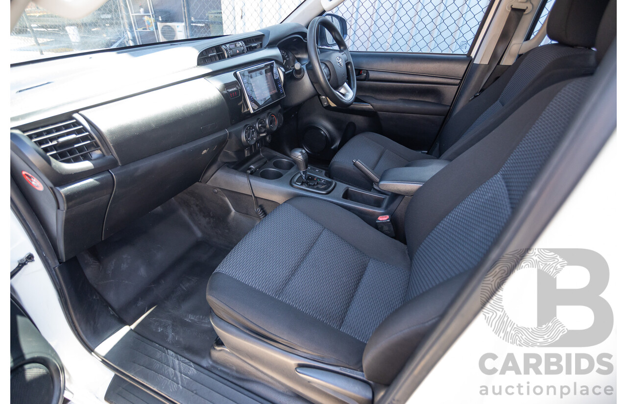 02/2019 Toyota Hilux WORKMATE GUN135R MY19 Double Cab P/Up White Turbo Diesel 2.4L