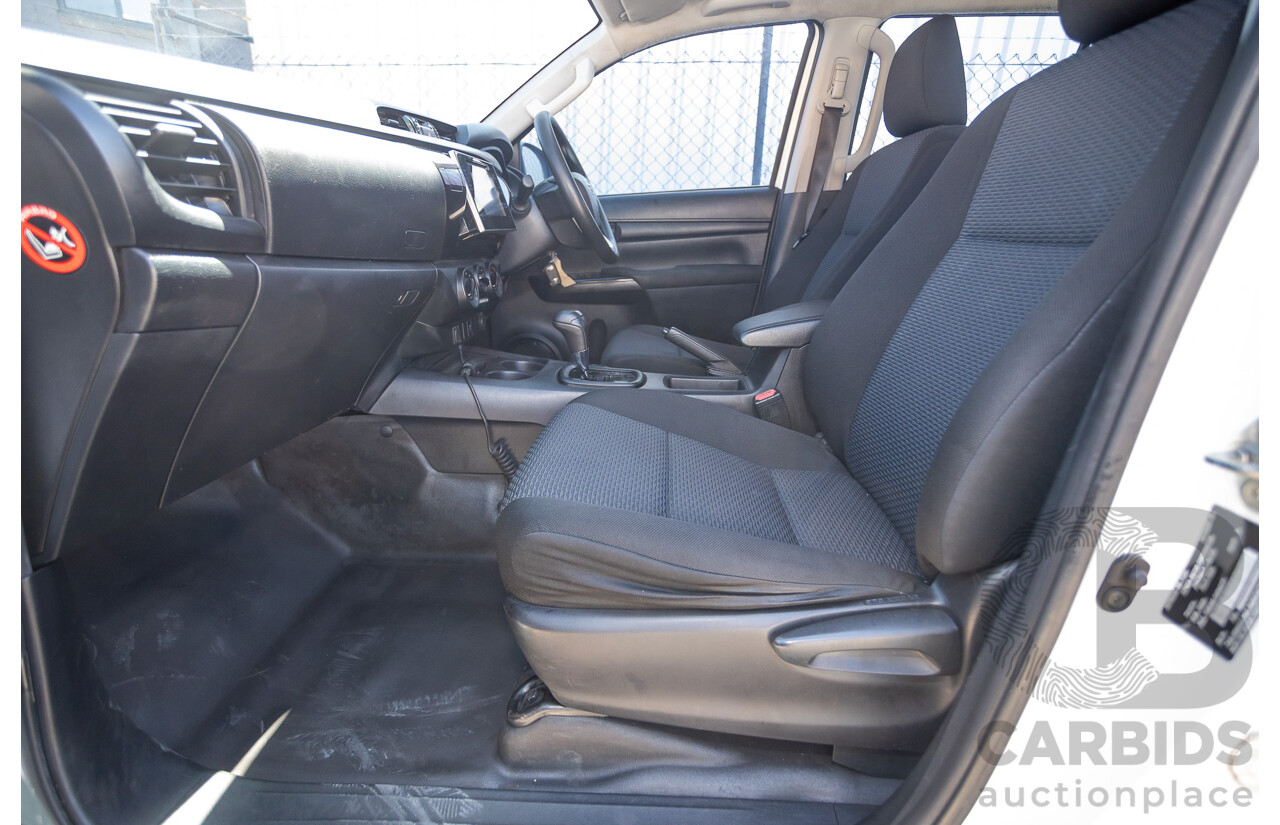 02/2019 Toyota Hilux WORKMATE GUN135R MY19 Double Cab P/Up White Turbo Diesel 2.4L