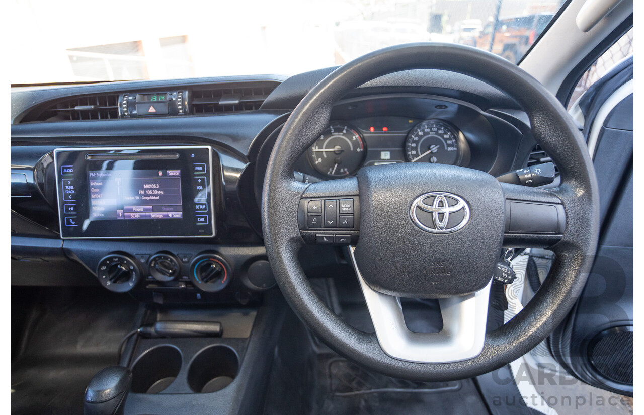 02/2019 Toyota Hilux WORKMATE GUN135R MY19 Double Cab P/Up White Turbo Diesel 2.4L