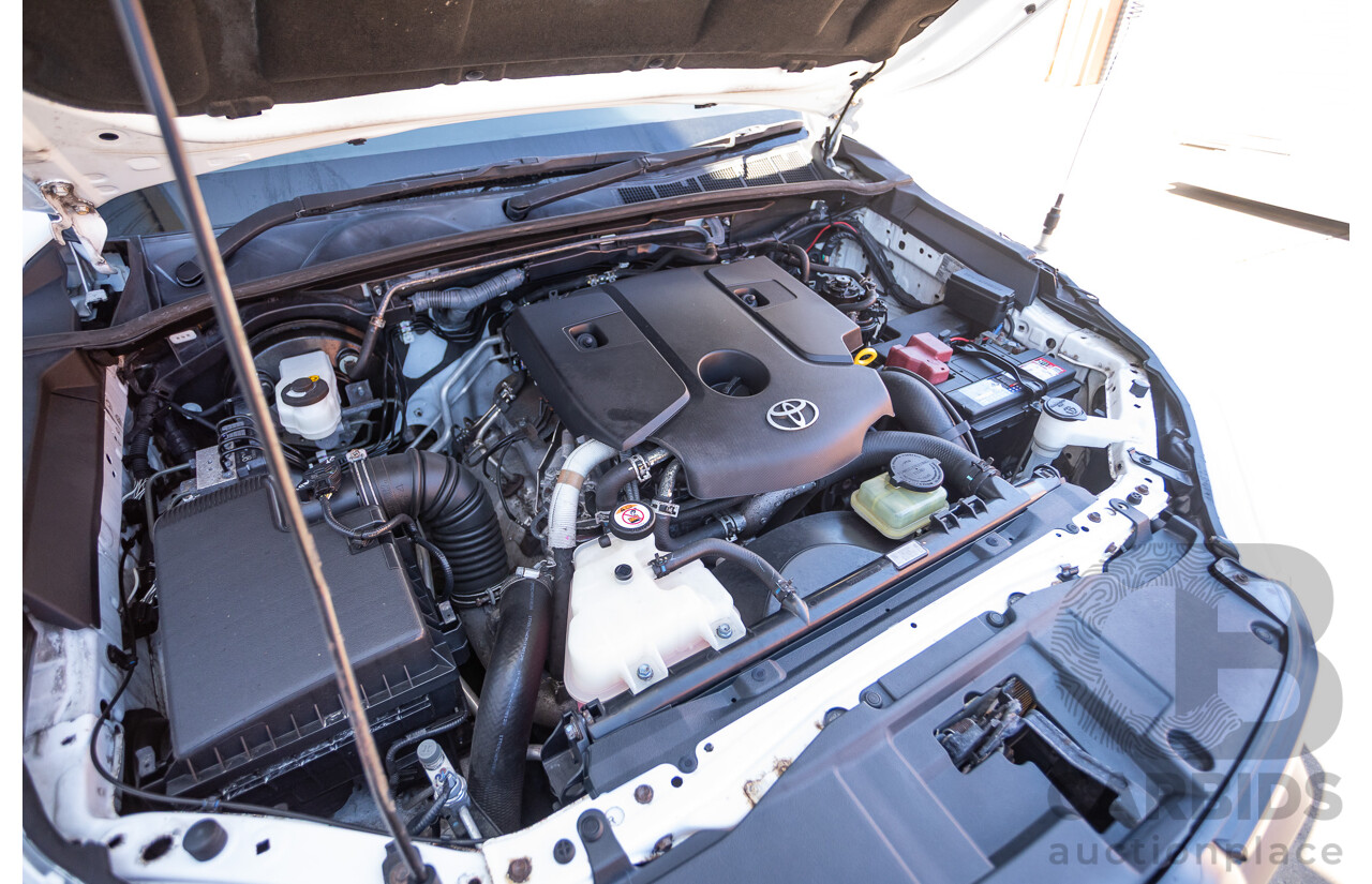 02/2019 Toyota Hilux WORKMATE GUN135R MY19 Double Cab P/Up White Turbo Diesel 2.4L