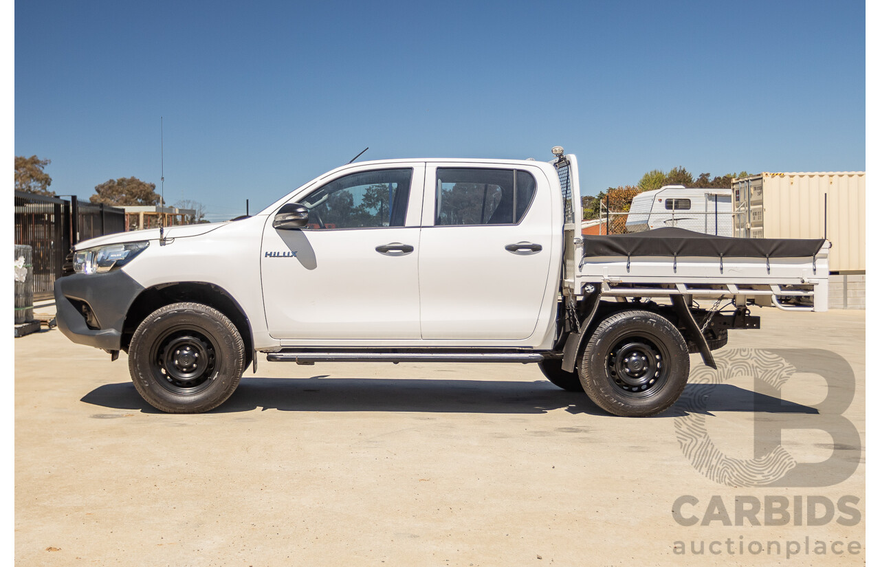 02/2019 Toyota Hilux WORKMATE GUN135R MY19 Double Cab P/Up White Turbo Diesel 2.4L
