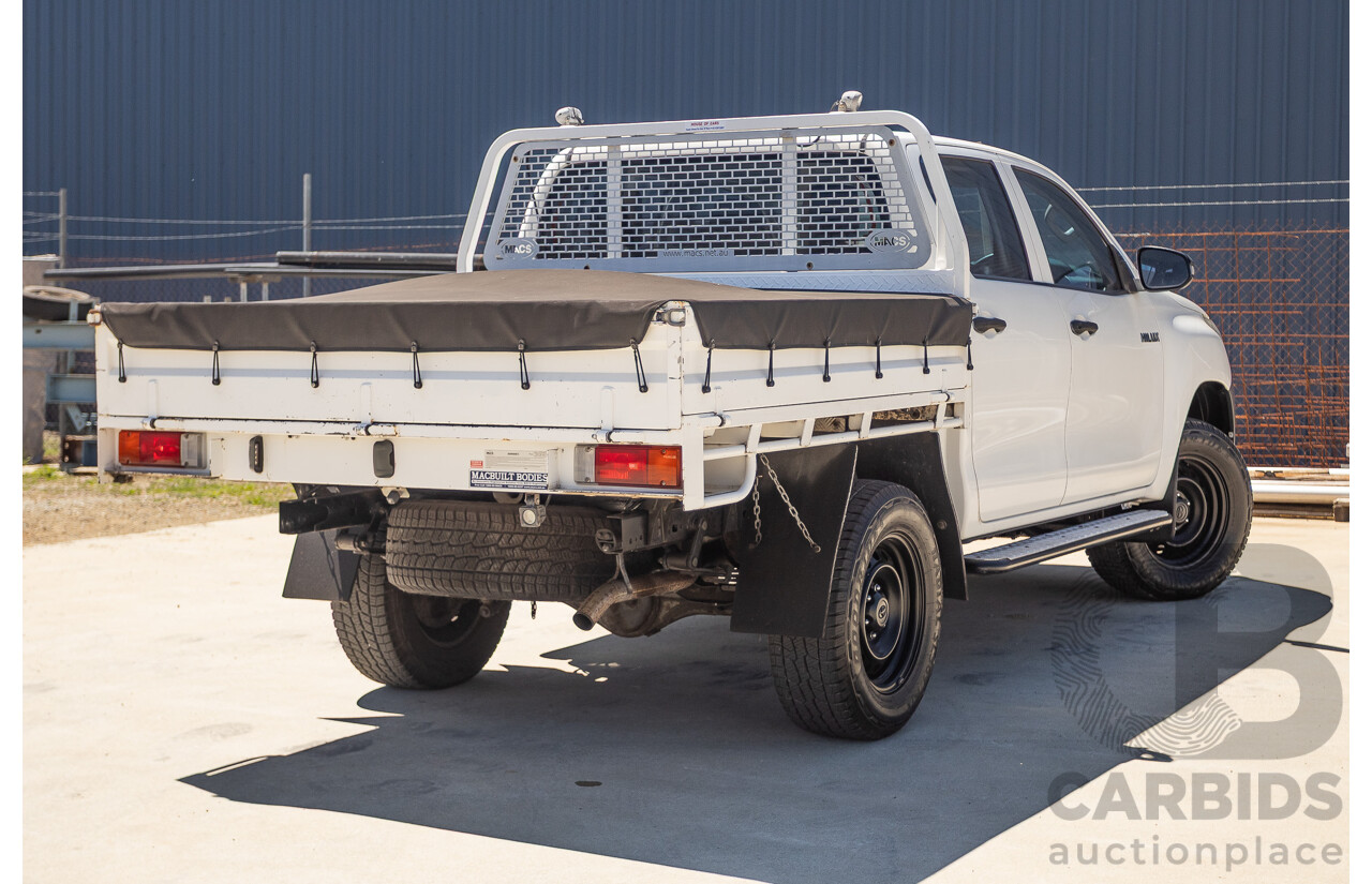 02/2019 Toyota Hilux WORKMATE GUN135R MY19 Double Cab P/Up White Turbo Diesel 2.4L