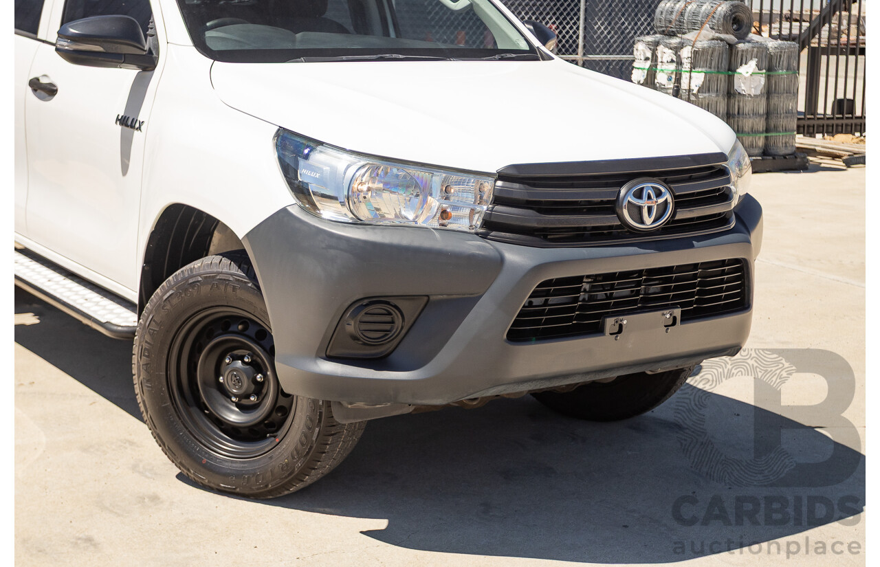 02/2019 Toyota Hilux WORKMATE GUN135R MY19 Double Cab P/Up White Turbo Diesel 2.4L