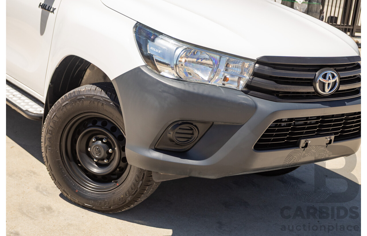 02/2019 Toyota Hilux WORKMATE GUN135R MY19 Double Cab P/Up White Turbo Diesel 2.4L