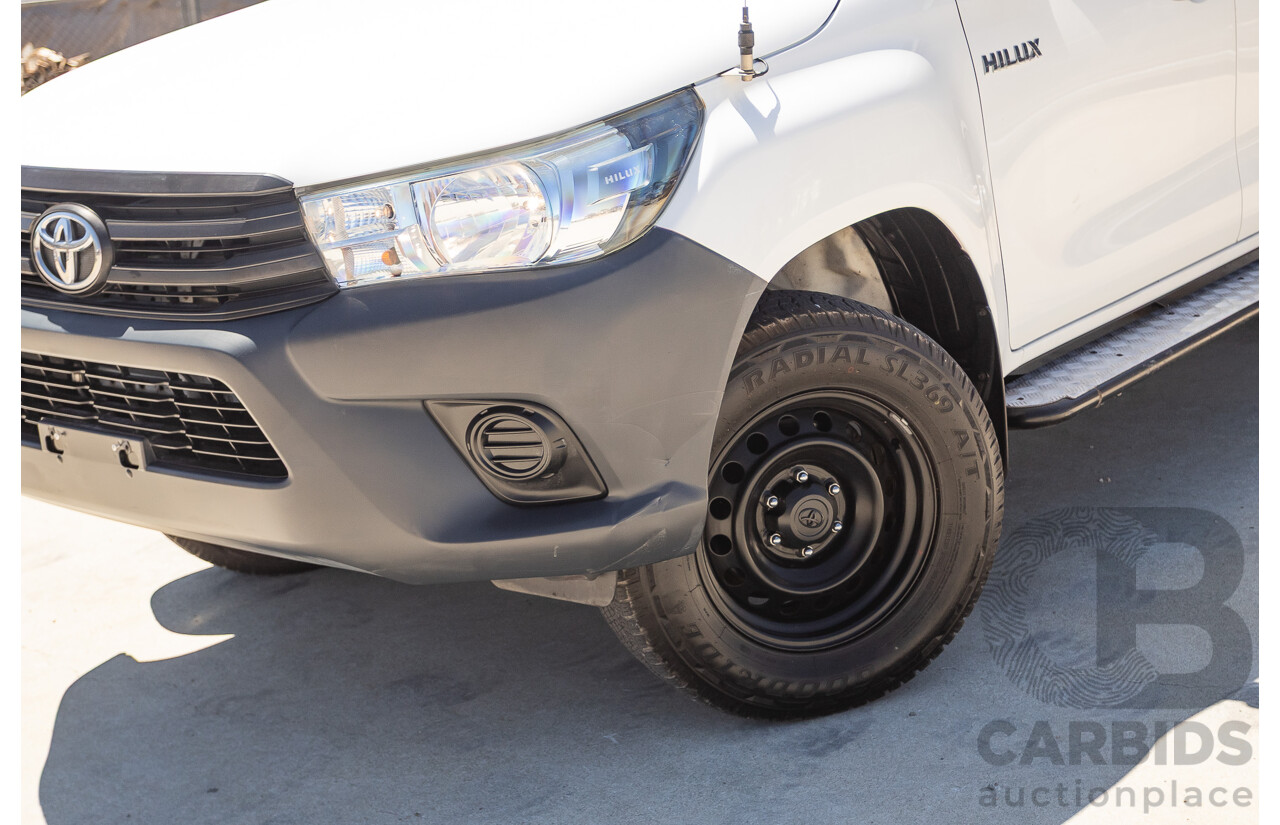02/2019 Toyota Hilux WORKMATE GUN135R MY19 Double Cab P/Up White Turbo Diesel 2.4L