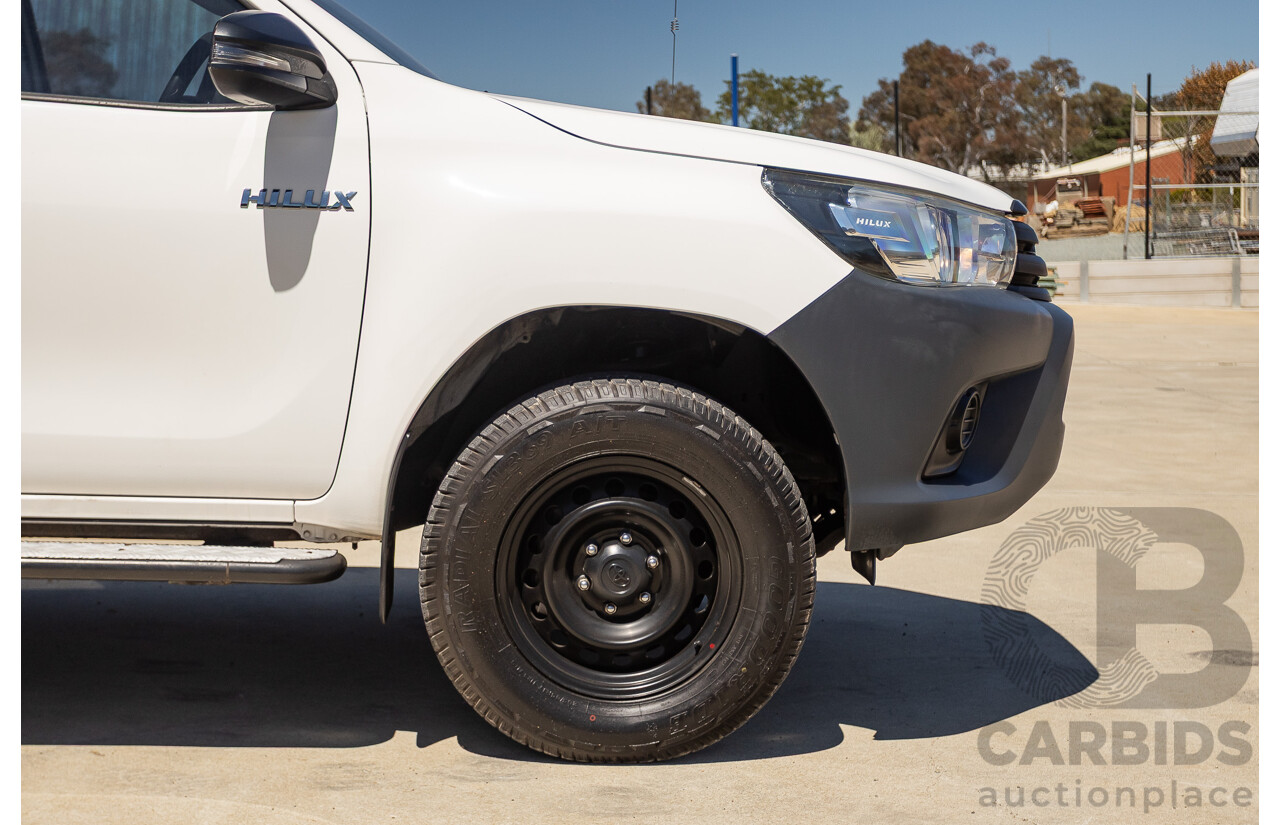 02/2019 Toyota Hilux WORKMATE GUN135R MY19 Double Cab P/Up White Turbo Diesel 2.4L