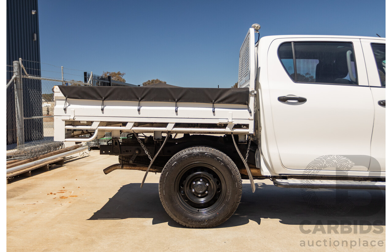 02/2019 Toyota Hilux WORKMATE GUN135R MY19 Double Cab P/Up White Turbo Diesel 2.4L