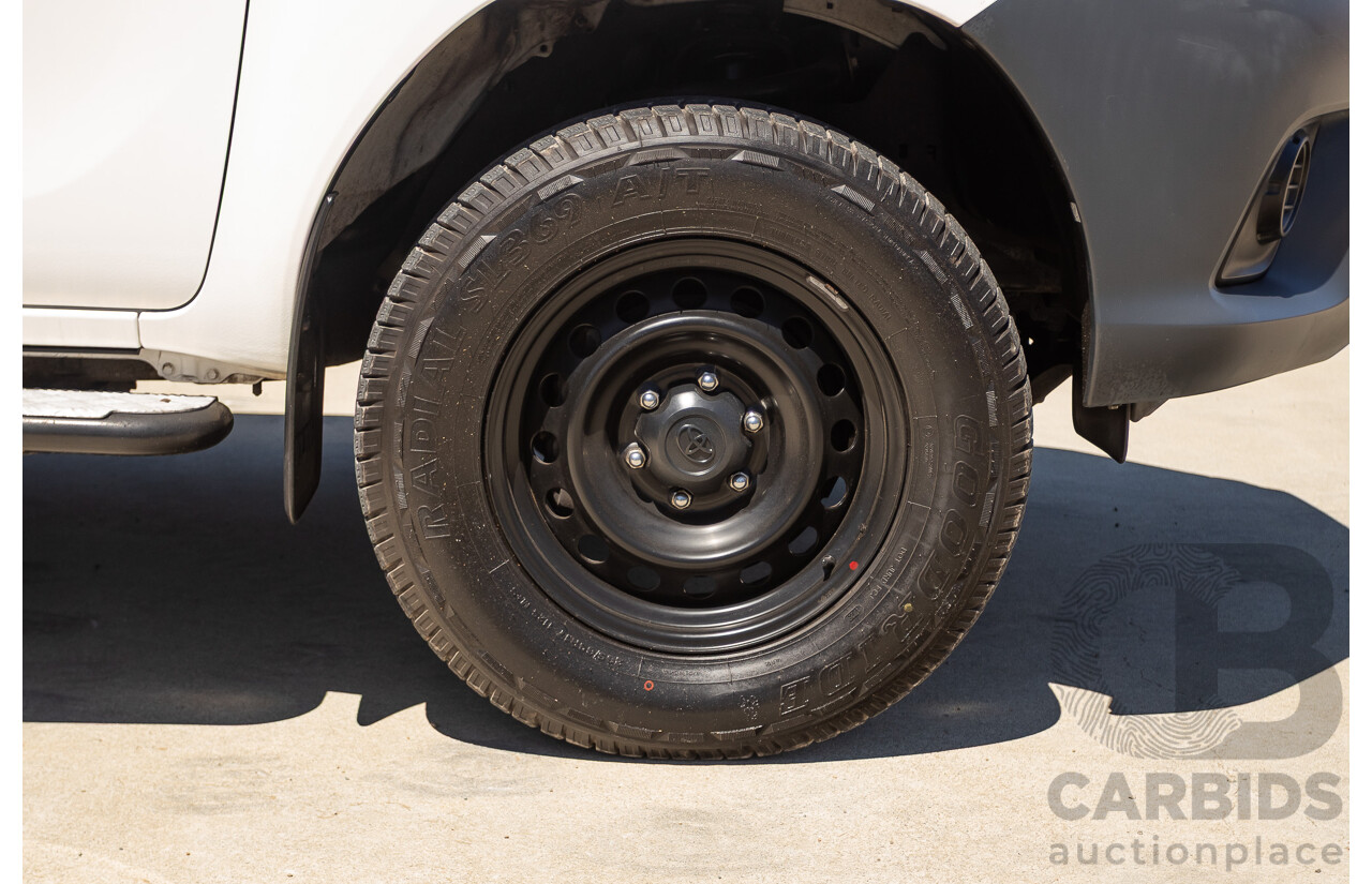 02/2019 Toyota Hilux WORKMATE GUN135R MY19 Double Cab P/Up White Turbo Diesel 2.4L
