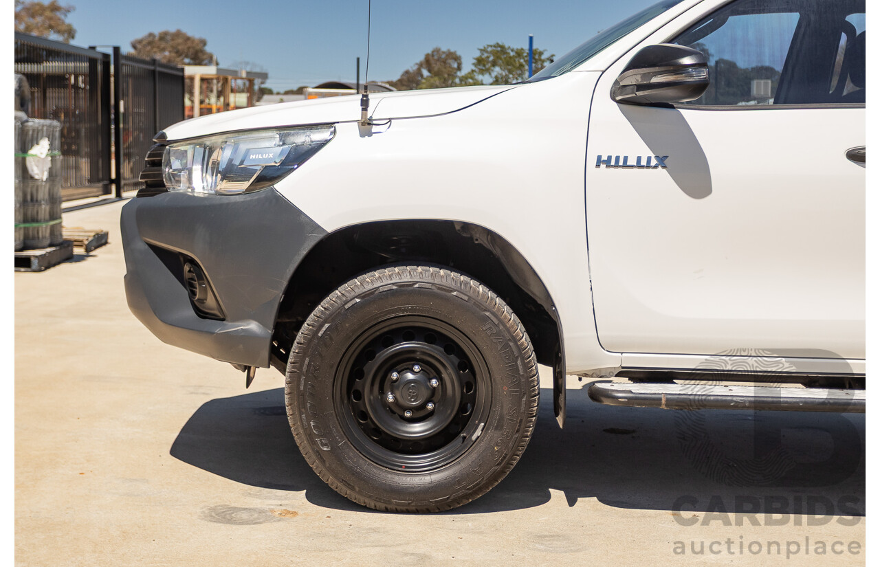 02/2019 Toyota Hilux WORKMATE GUN135R MY19 Double Cab P/Up White Turbo Diesel 2.4L