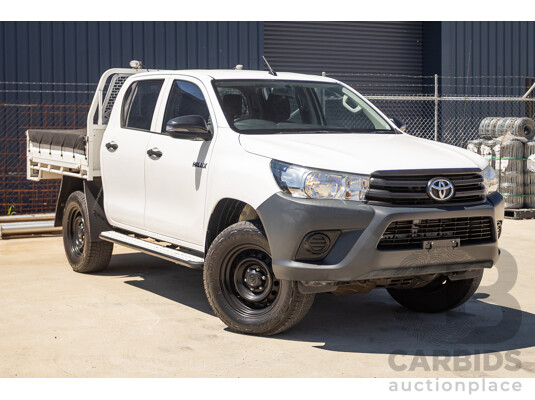 02/2019 Toyota Hilux WORKMATE GUN135R MY19 Double Cab P/Up White Turbo Diesel 2.4L