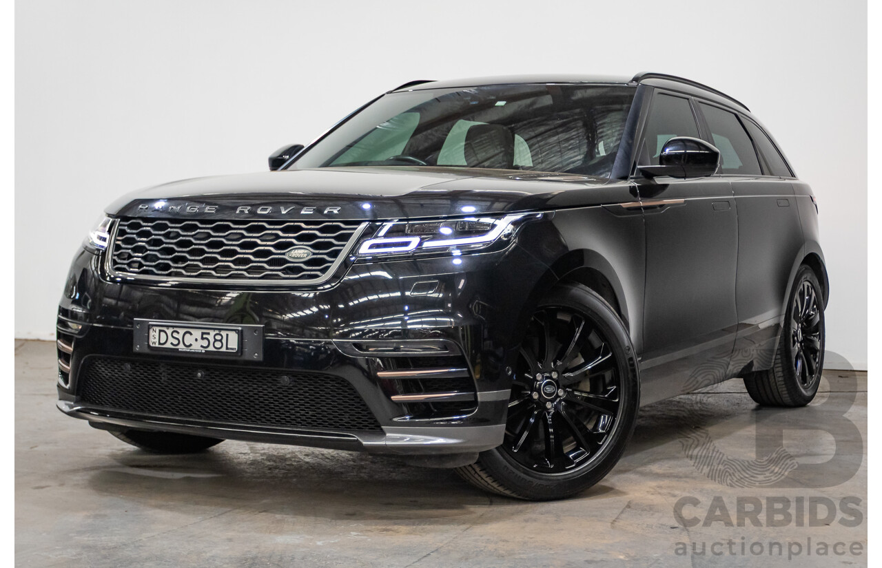 09/2017 Range Rover Velar D300 R-Dynamic SE (AWD) MY18 4D Wagon Santorini Black Turbo Diesel 3.0L