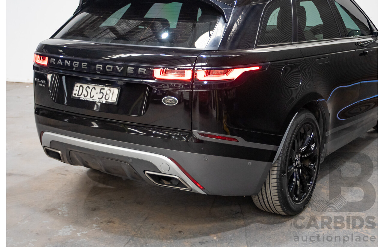 09/2017 Range Rover Velar D300 R-Dynamic SE (AWD) MY18 4D Wagon Santorini Black Turbo Diesel 3.0L