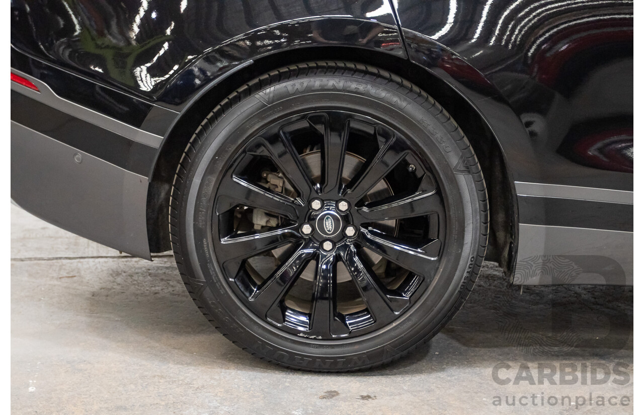 09/2017 Range Rover Velar D300 R-Dynamic SE (AWD) MY18 4D Wagon Santorini Black Turbo Diesel 3.0L