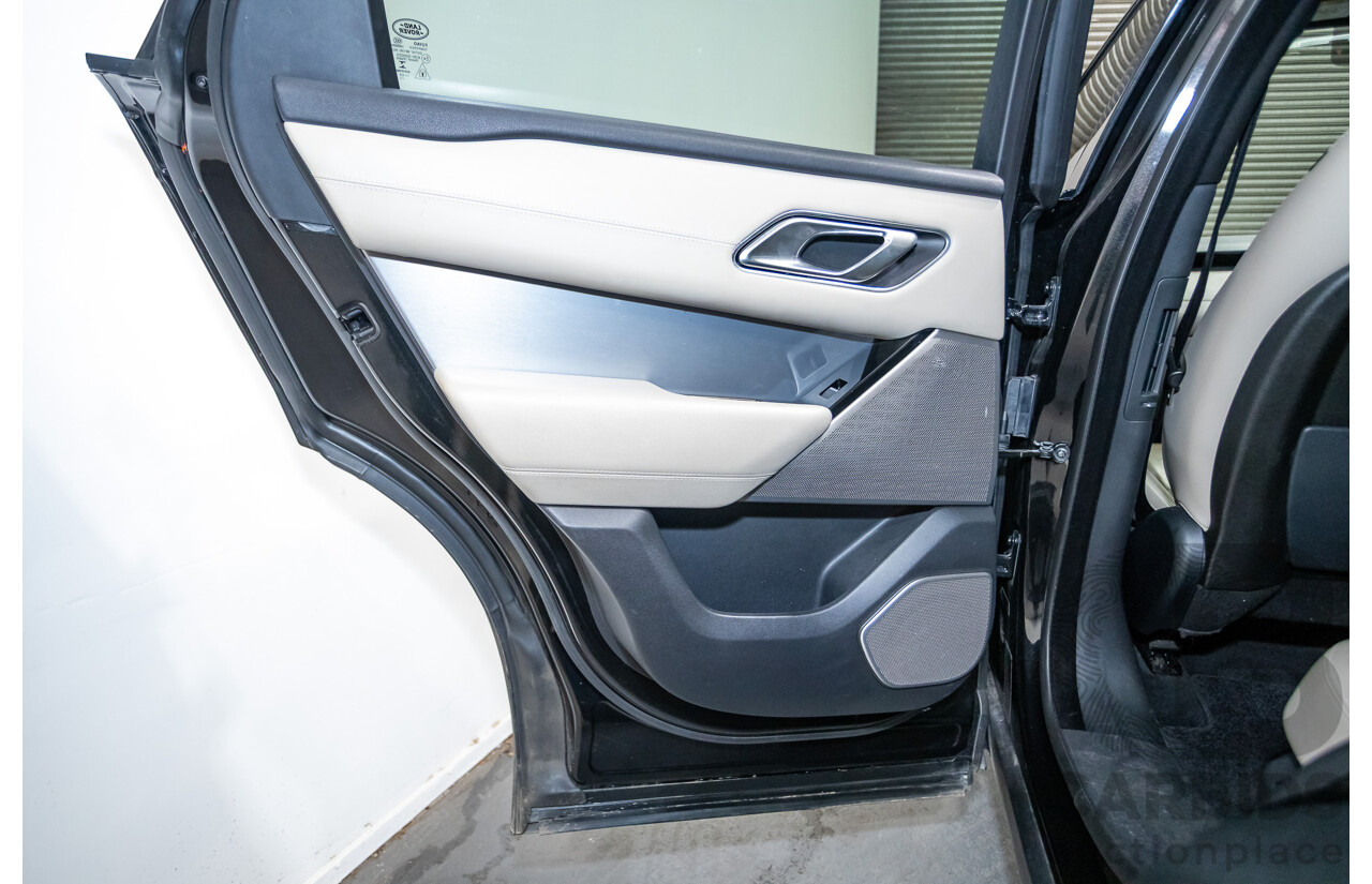 09/2017 Range Rover Velar D300 R-Dynamic SE (AWD) MY18 4D Wagon Santorini Black Turbo Diesel 3.0L