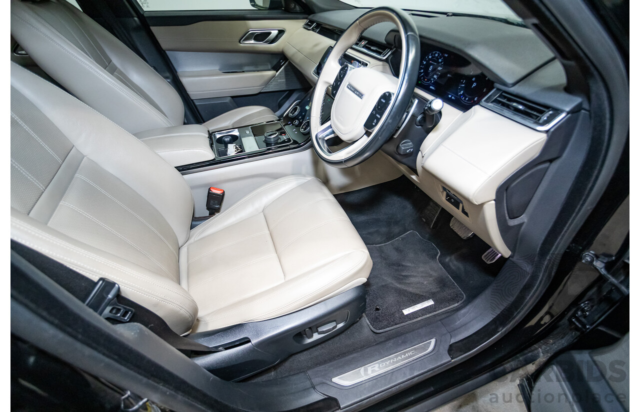 09/2017 Range Rover Velar D300 R-Dynamic SE (AWD) MY18 4D Wagon Santorini Black Turbo Diesel 3.0L