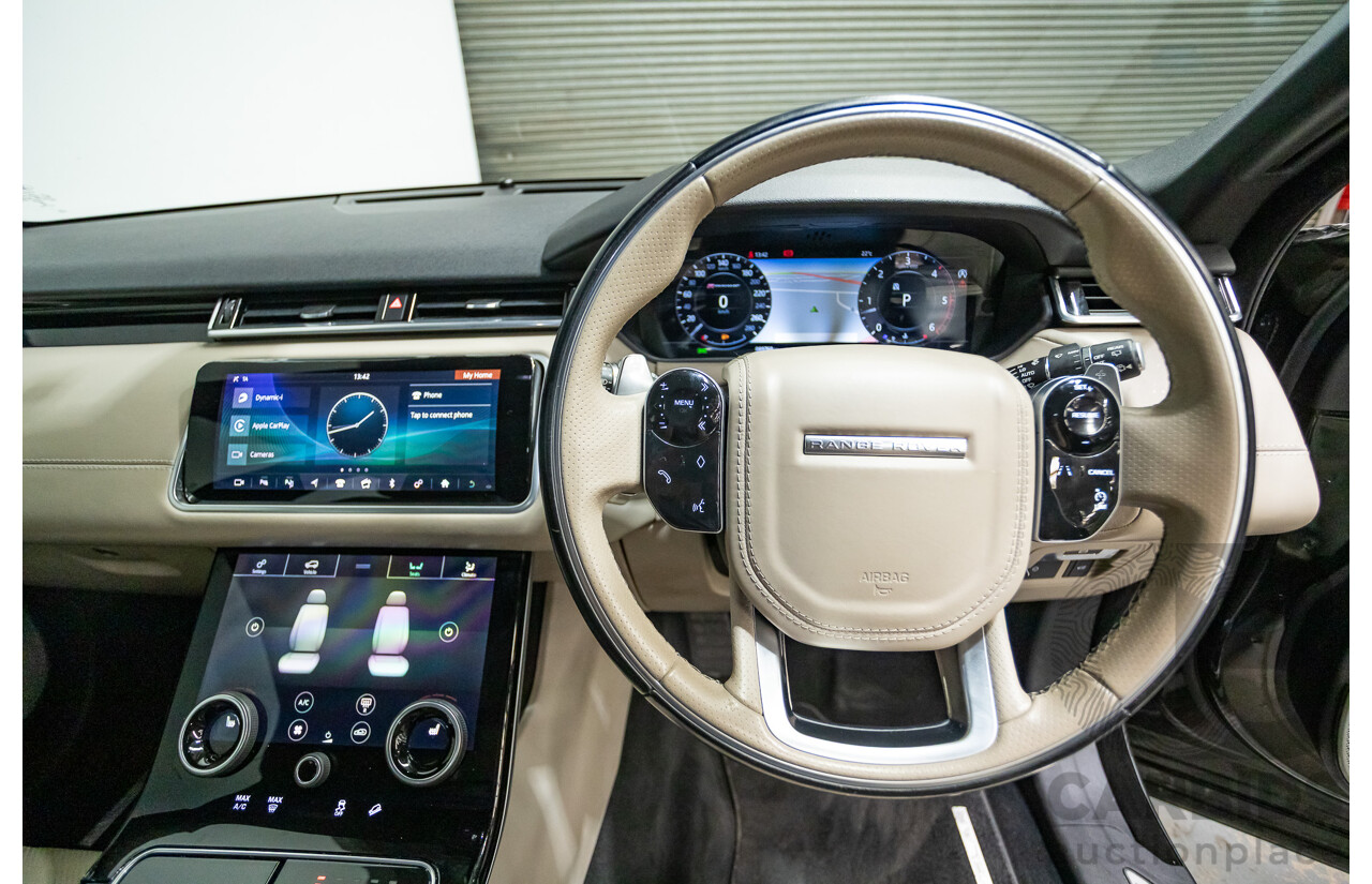 09/2017 Range Rover Velar D300 R-Dynamic SE (AWD) MY18 4D Wagon Santorini Black Turbo Diesel 3.0L