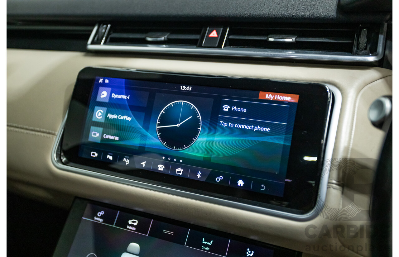 09/2017 Range Rover Velar D300 R-Dynamic SE (AWD) MY18 4D Wagon Santorini Black Turbo Diesel 3.0L