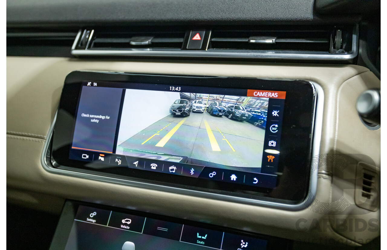 09/2017 Range Rover Velar D300 R-Dynamic SE (AWD) MY18 4D Wagon Santorini Black Turbo Diesel 3.0L