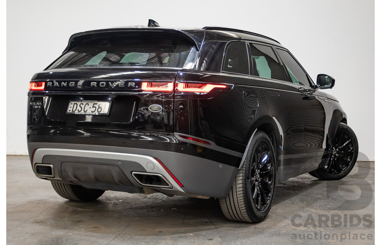 09/2017 Range Rover Velar D300 R-Dynamic SE (AWD) MY18 4D Wagon Santorini Black Turbo Diesel 3.0L
